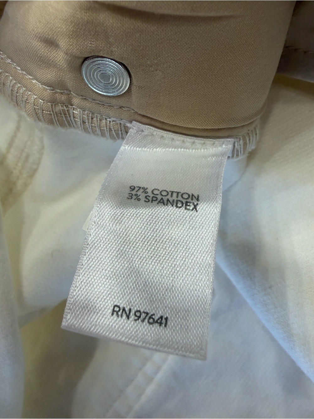 J. Jill Women’s Sz M White Corduroy Cotton Straight Leg Trousers Pants - Picture 3 of 5